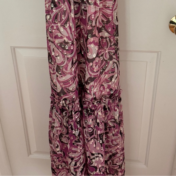 NWOT Dundas x Revolve Smocked Slit Sheer Maxi Dress - Picture 5 of 6